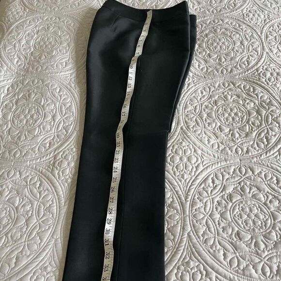 Ann Taylor straight trousers made of 100% silk lined with side zipper Size 2 - Picture 5 of 11